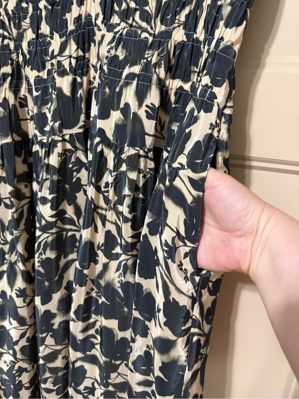 J.Crew Hyacinth V-neck dress in crepe de chine Midi Dress Women’s M (size 8-10) - Picture 11 of 15